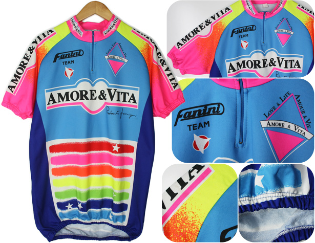 Amore & Vitaプロチーム90年代サイクリングジャージ2 - 古着屋