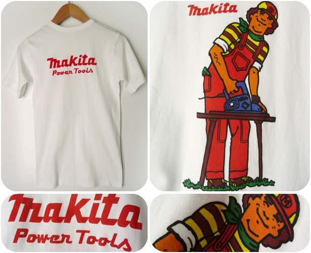 Makita Power ToolsユーロストレッチTシャツ - 古着屋 どろんこ 